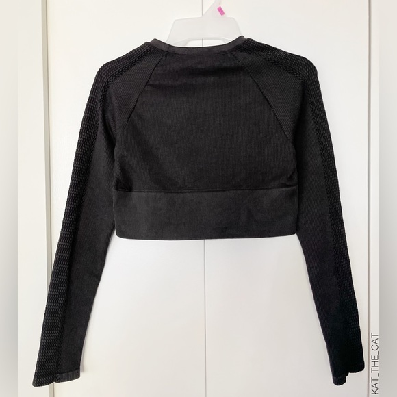 OFFLINE by Aerie Women's Crop Top with Cable Knit Detailed Sleeves - Picture 7 of 16